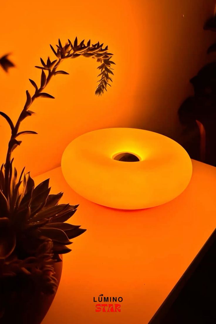 Solum • Sculptural donut Glass Table Lamp