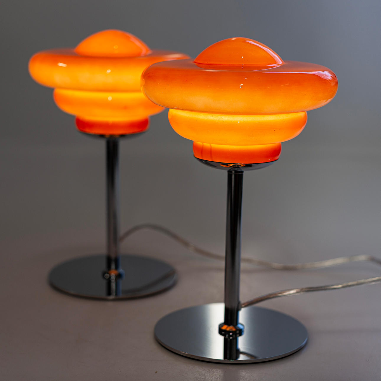 Aurelia • Sculptural Chrome and  Crystal Table Lamp